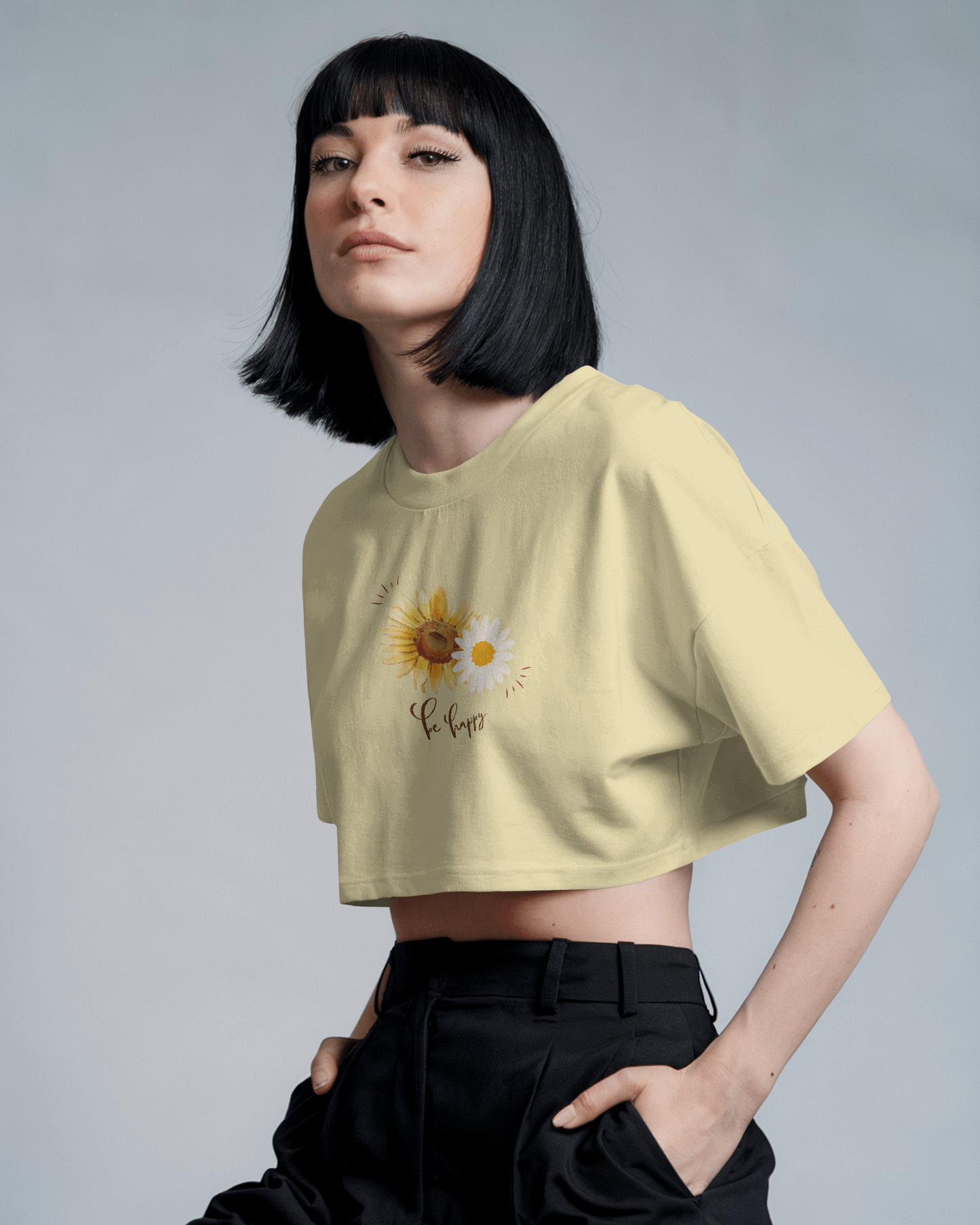 Crop Top - Be Happy