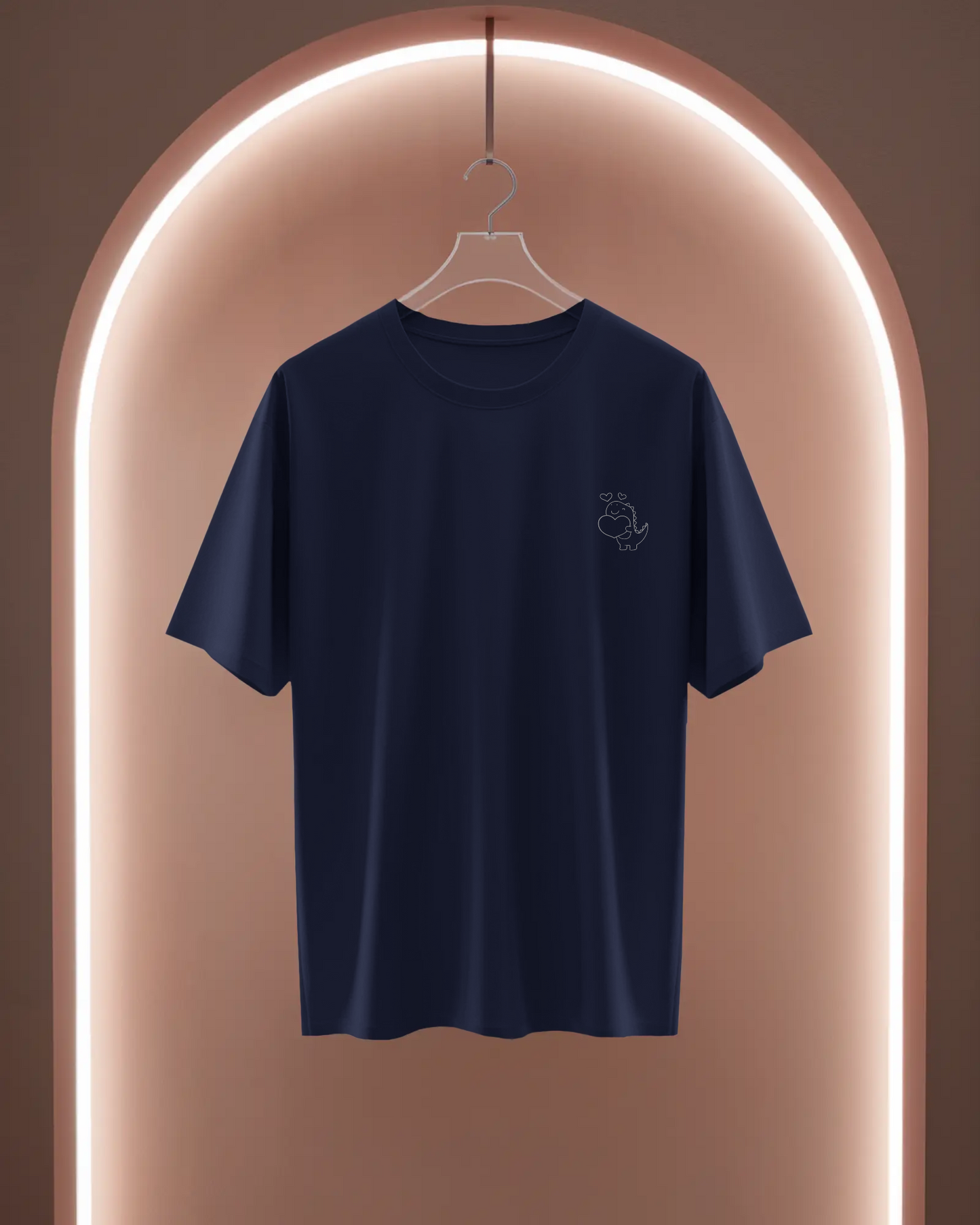 Women Basic T-Shirt - Cute Dinosaur