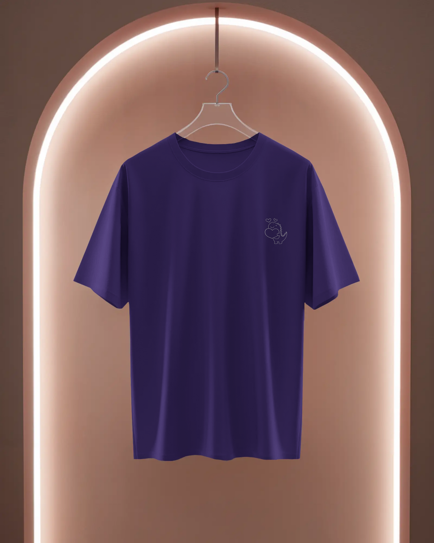 Women Basic T-Shirt - Cute Dinosaur