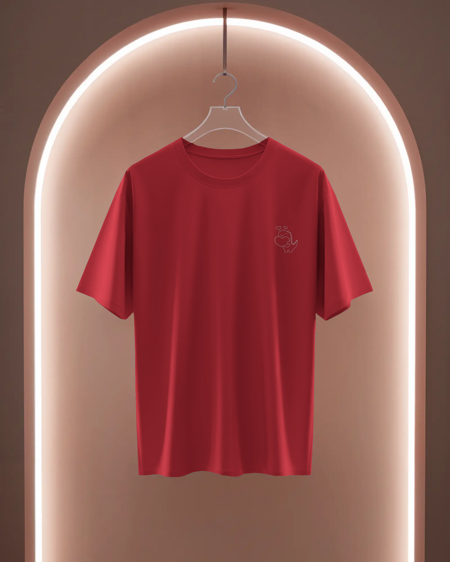 Women Basic T-Shirt - Cute Dinosaur
