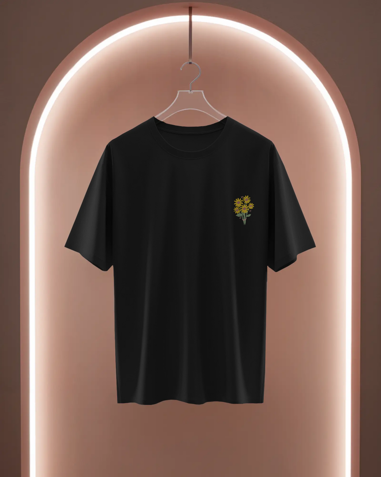 Women Basic T-Shirt - Flowers