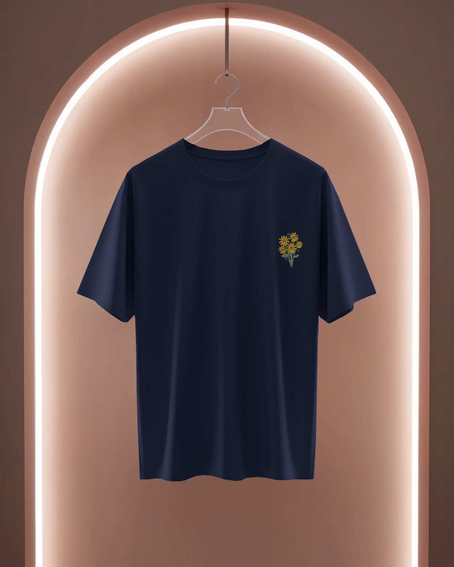 Women Basic T-Shirt - Flowers