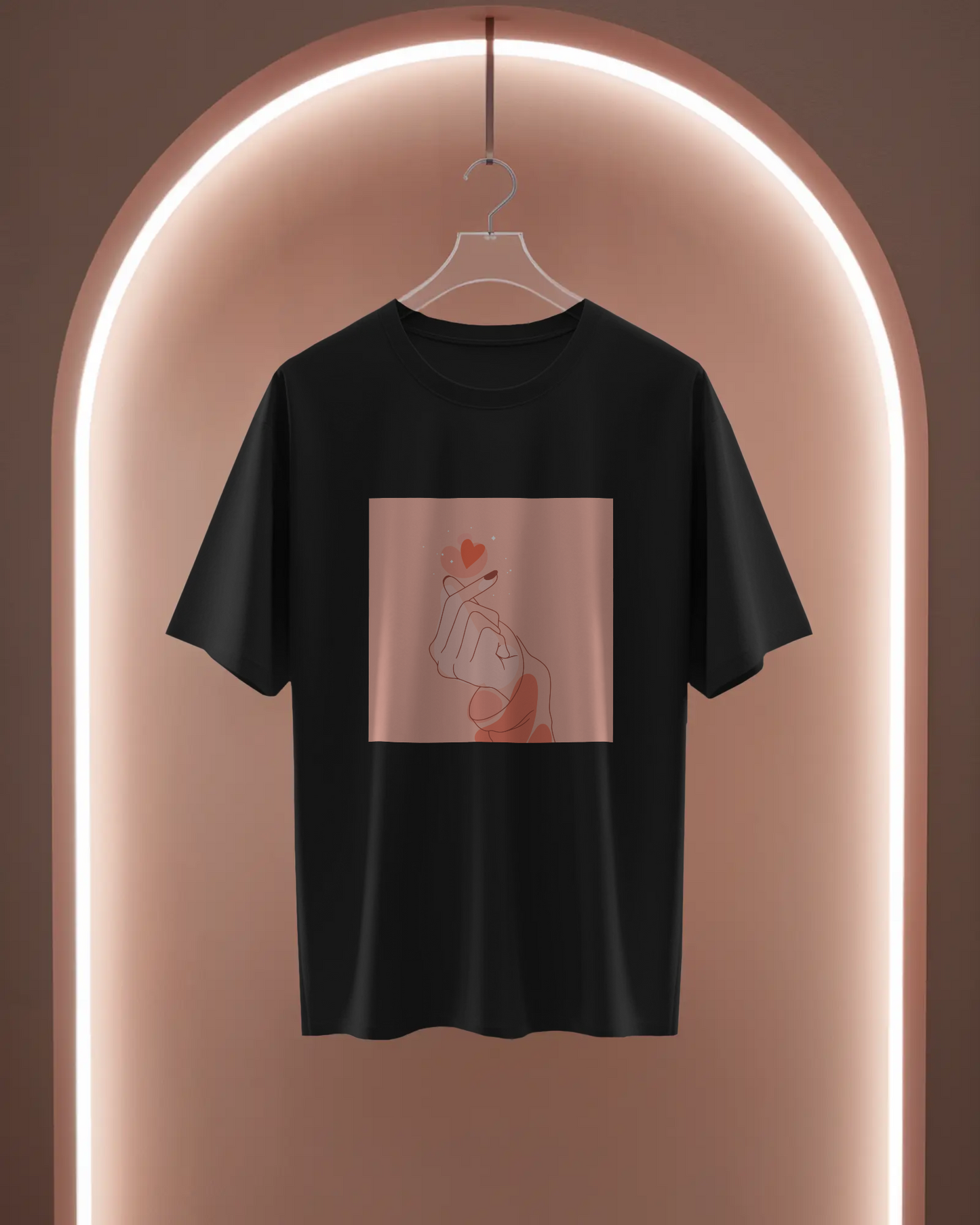 Women Basic T-Shirt - Korean Heart