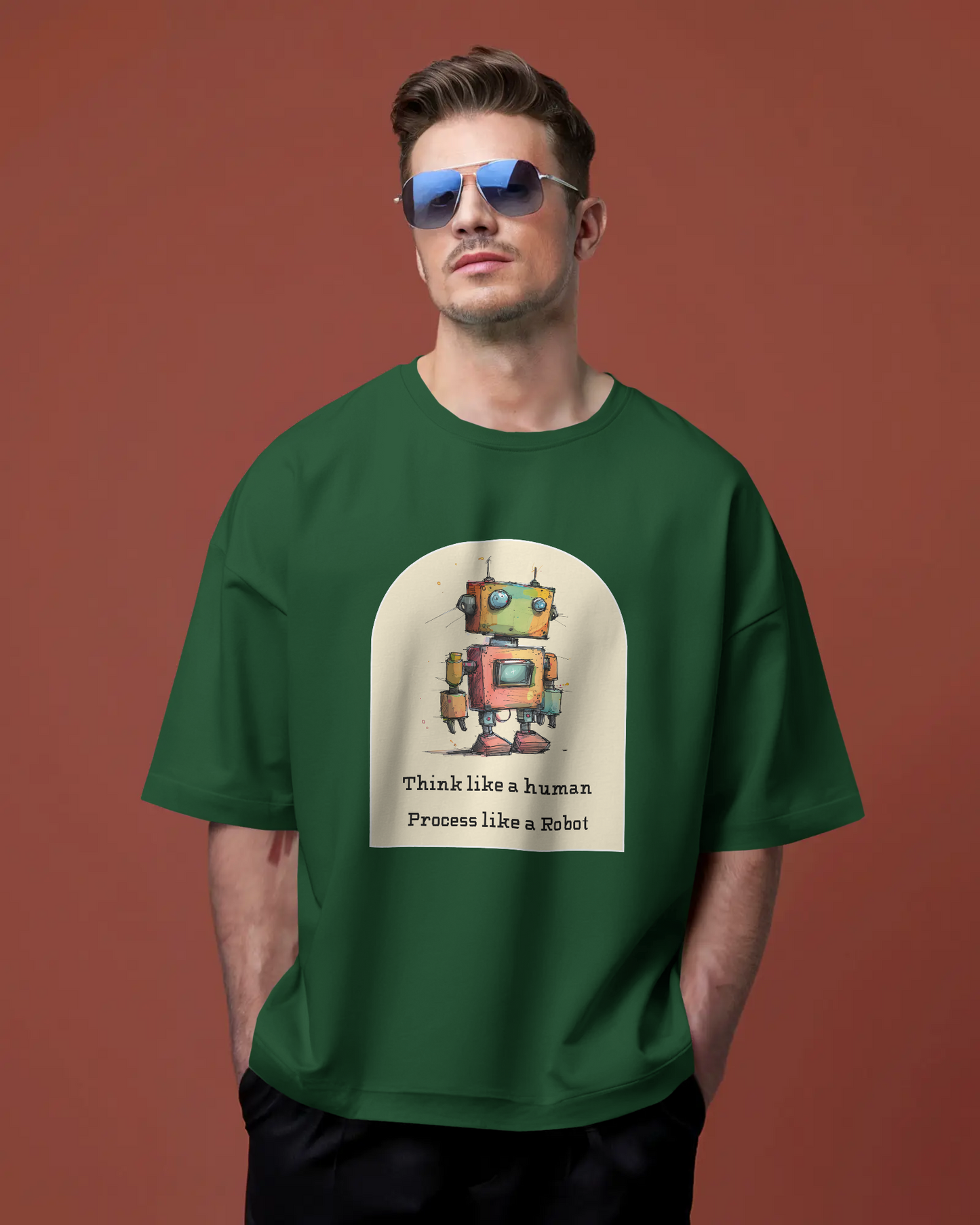 Unisex Oversized Classic T-Shirt - Robot