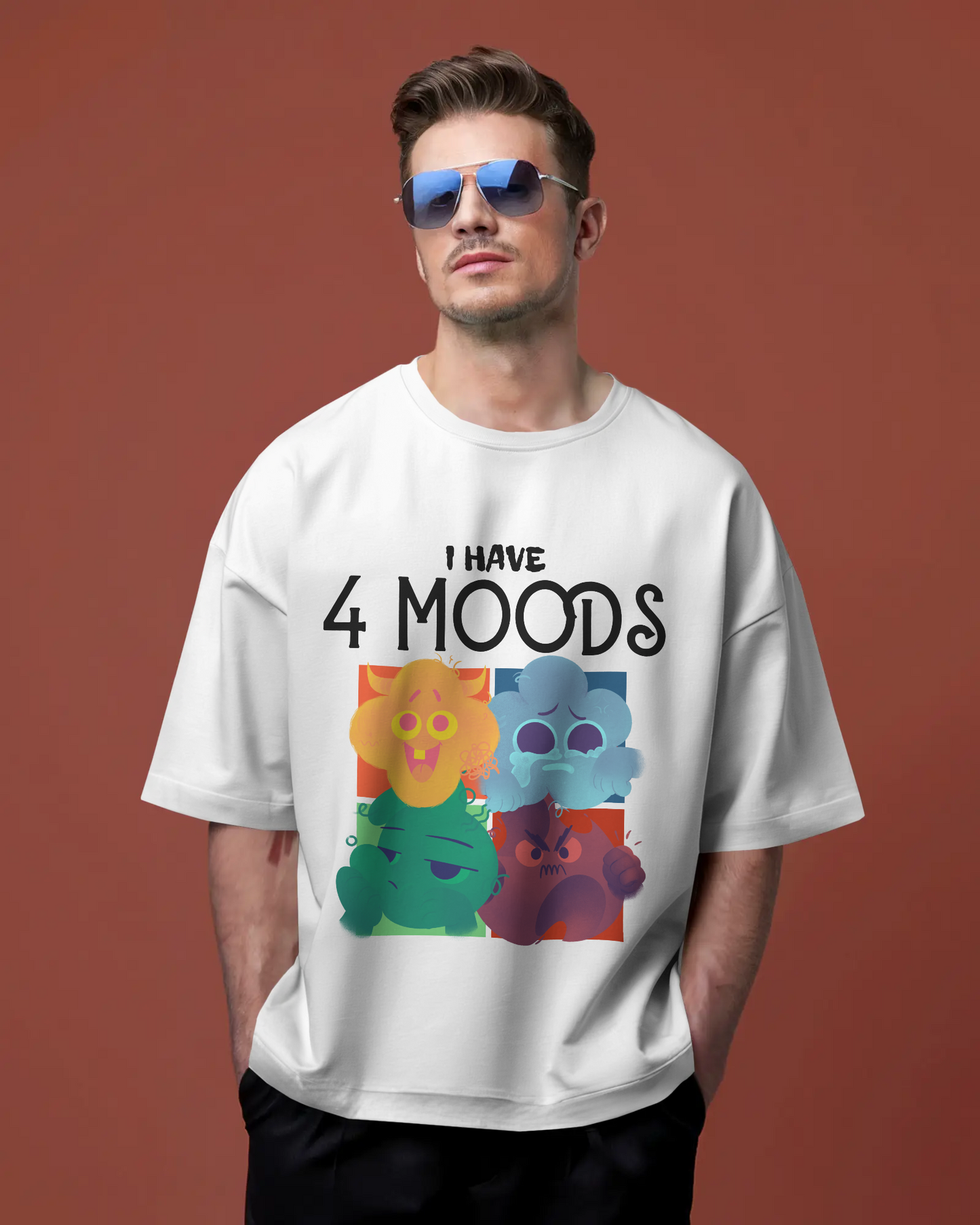 Unisex Oversized Classic T-Shirt - I have 4 MOODS