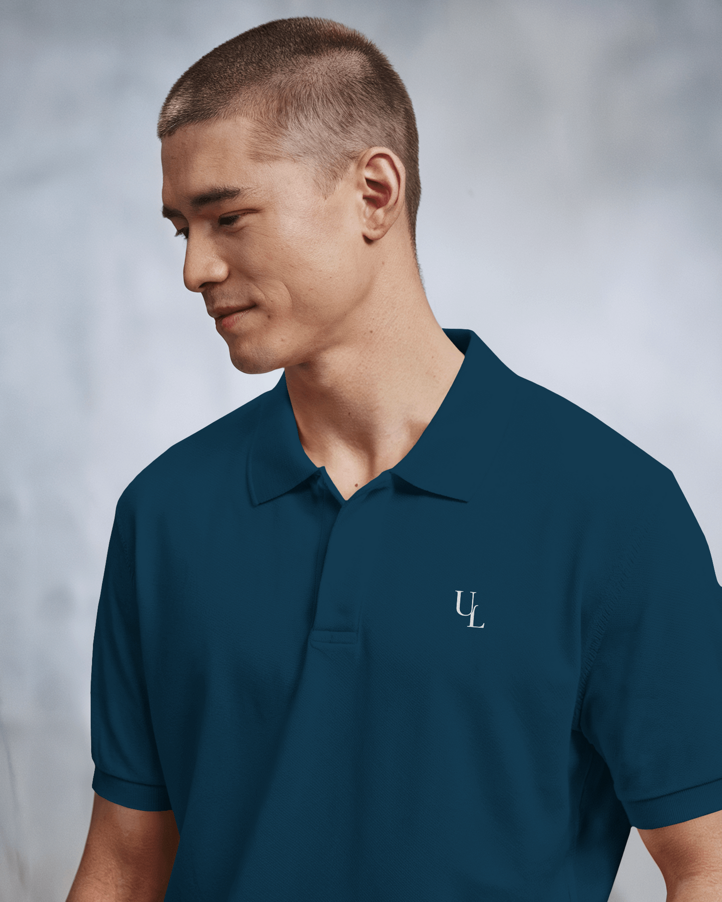 Men's Polo Petrol Blue