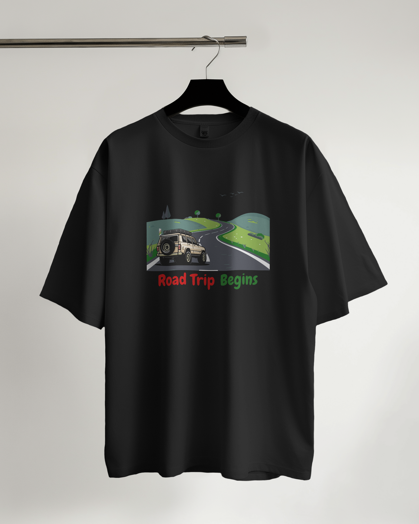 Unisex Oversized Classic T-Shirt - Road Trip Begins