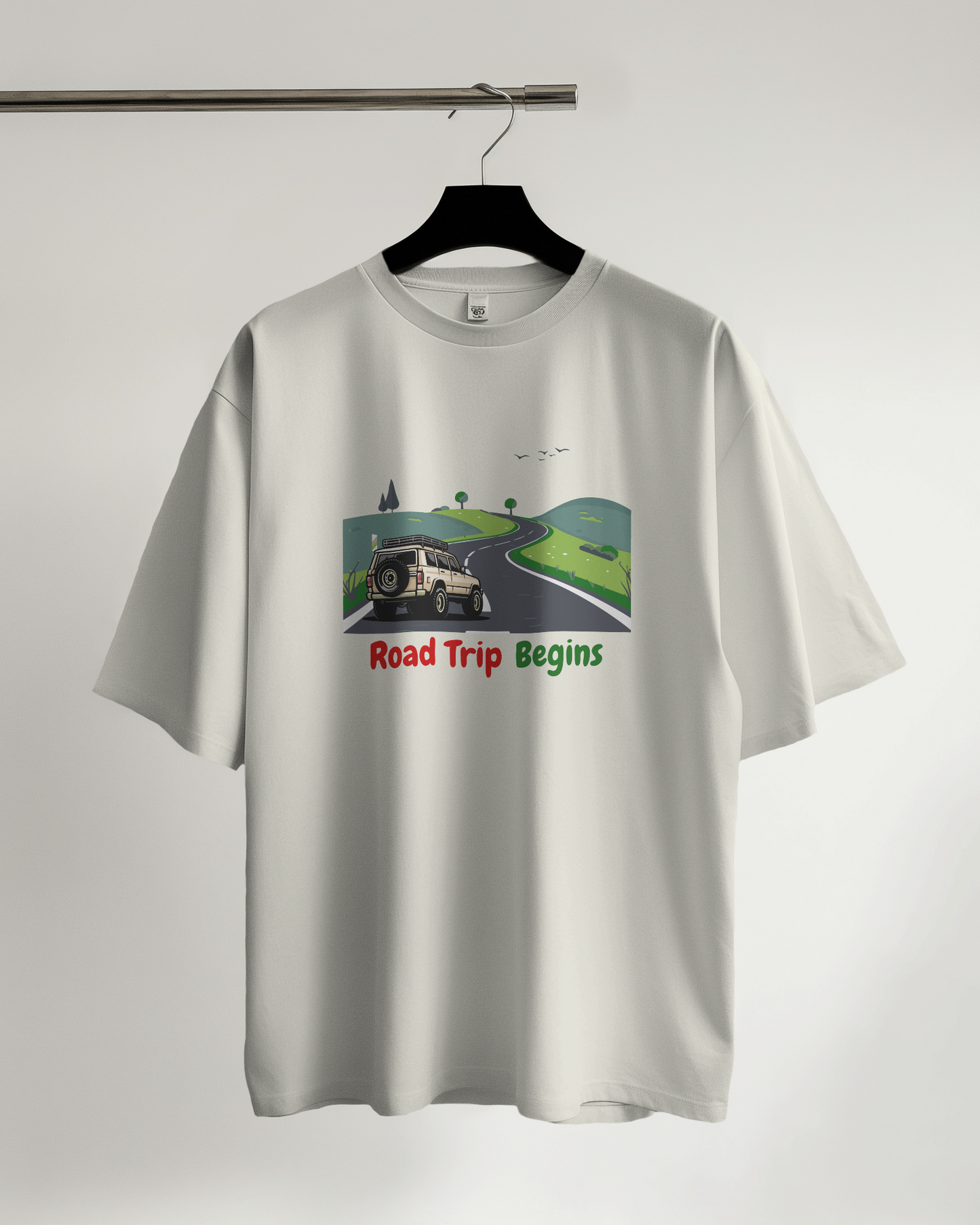 Unisex Oversized Classic T-Shirt - Road Trip Begins