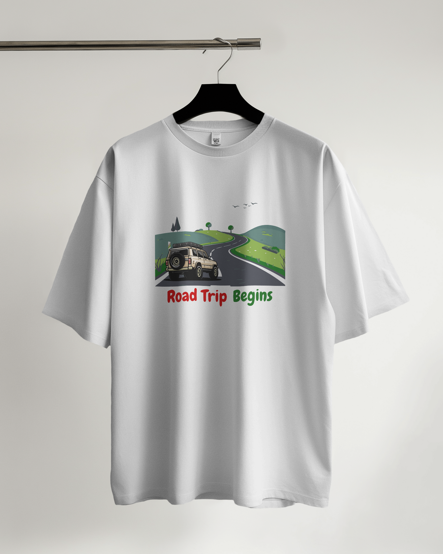 Unisex Oversized Classic T-Shirt - Road Trip Begins