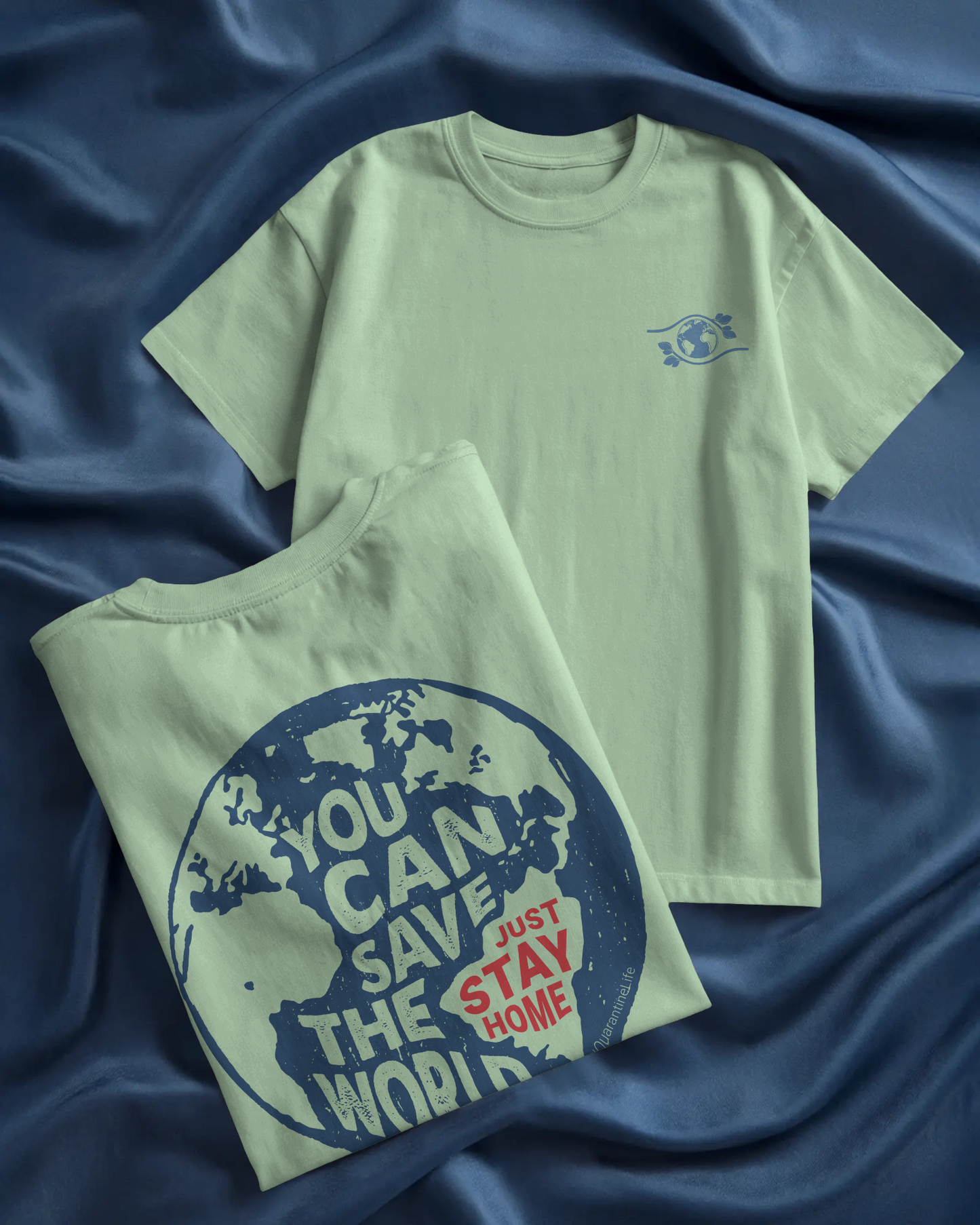 Men Classic Crew T-Shirt - Save the World