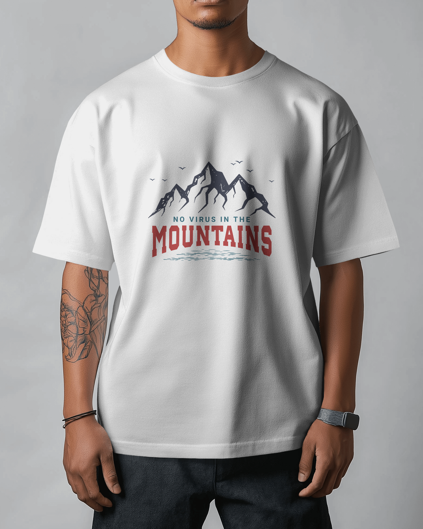 Unisex Oversized Standard T-Shirt - No Virus