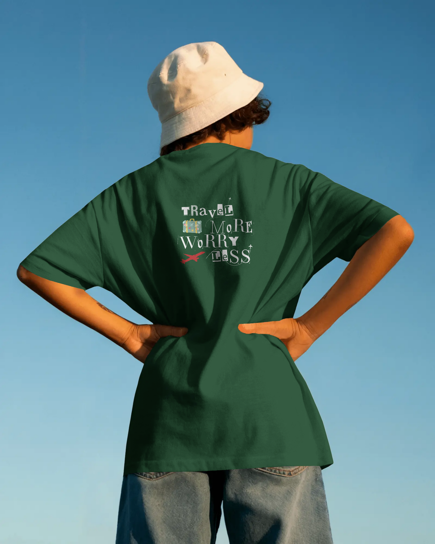 Unisex Oversized Classic T-Shirt - Travel More Worry Less