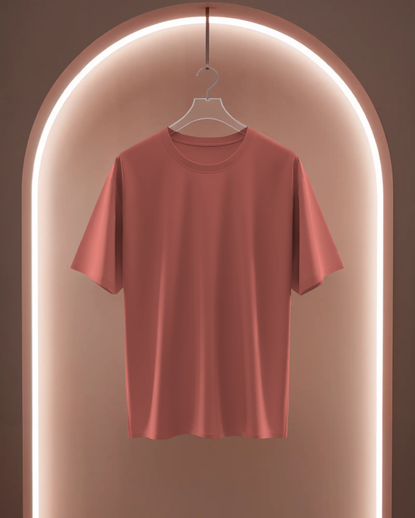Women Classic Crew T-Shirt Coral