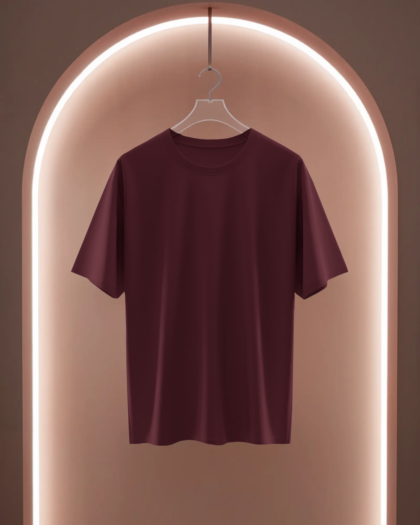 Women Classic Crew T-Shirt Maroon