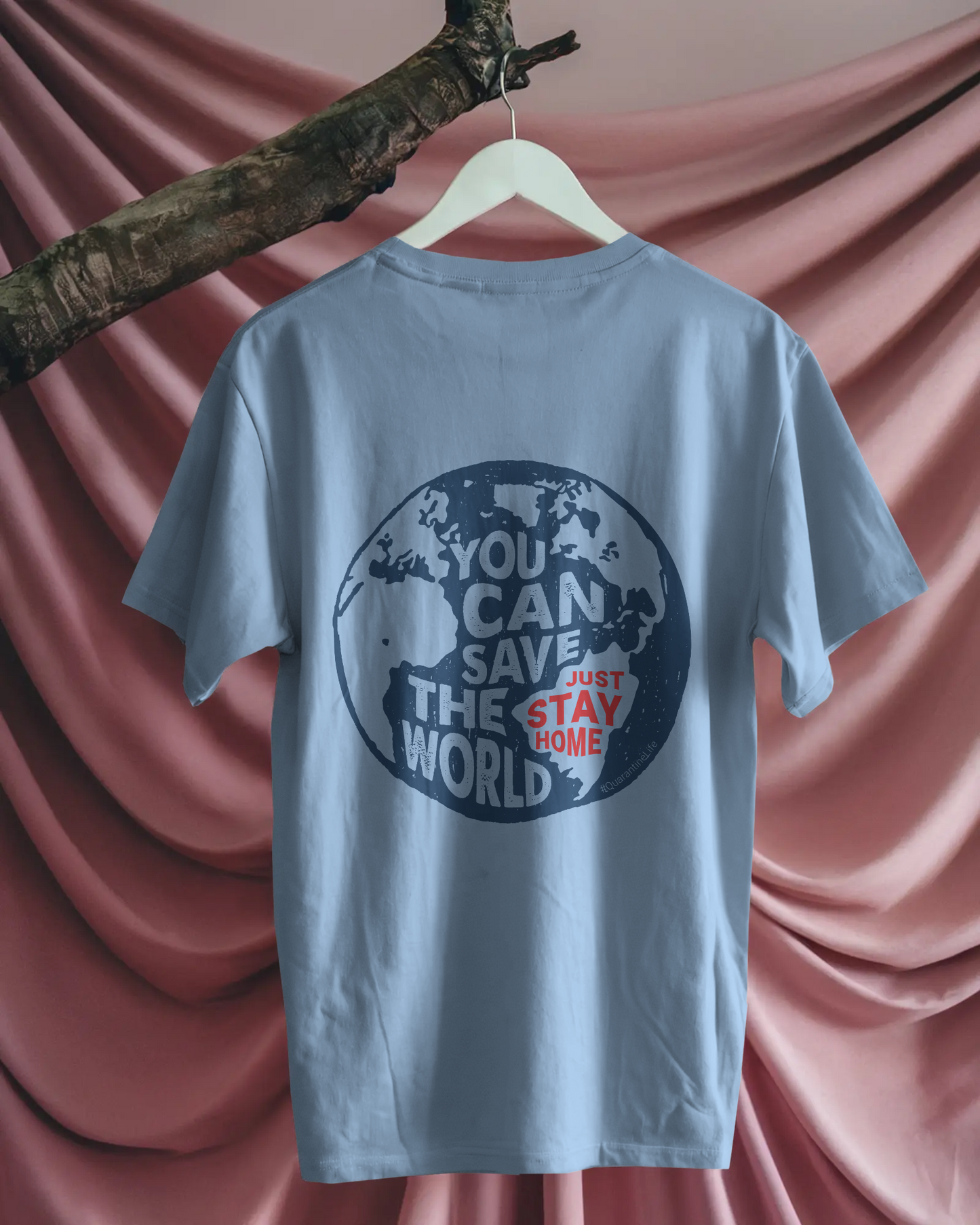 Men Classic Crew T-Shirt - Save the World