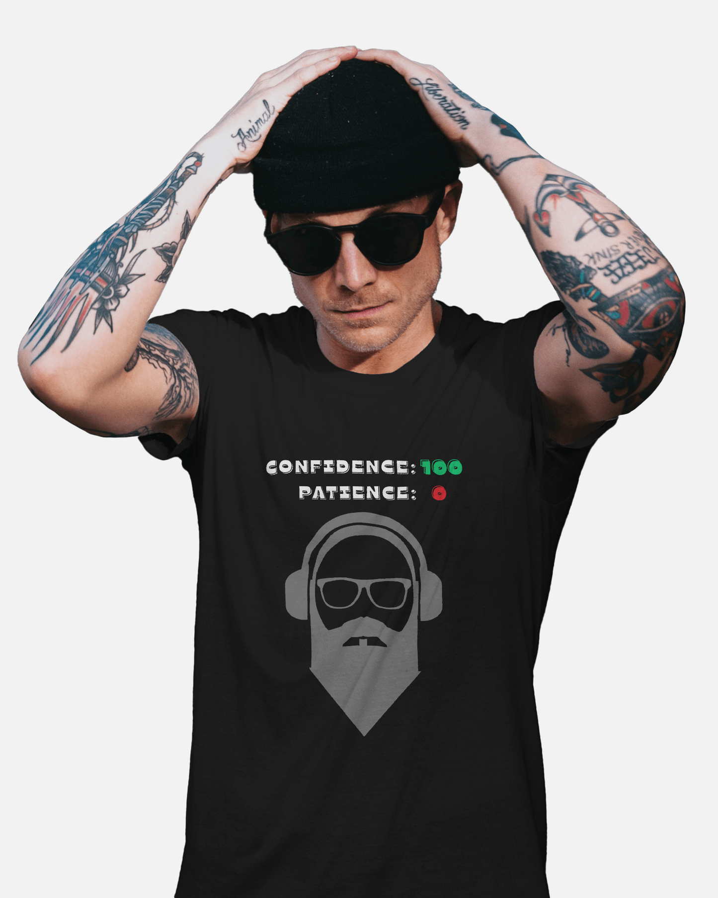 Men Basic T-Shirt - Confidence 100