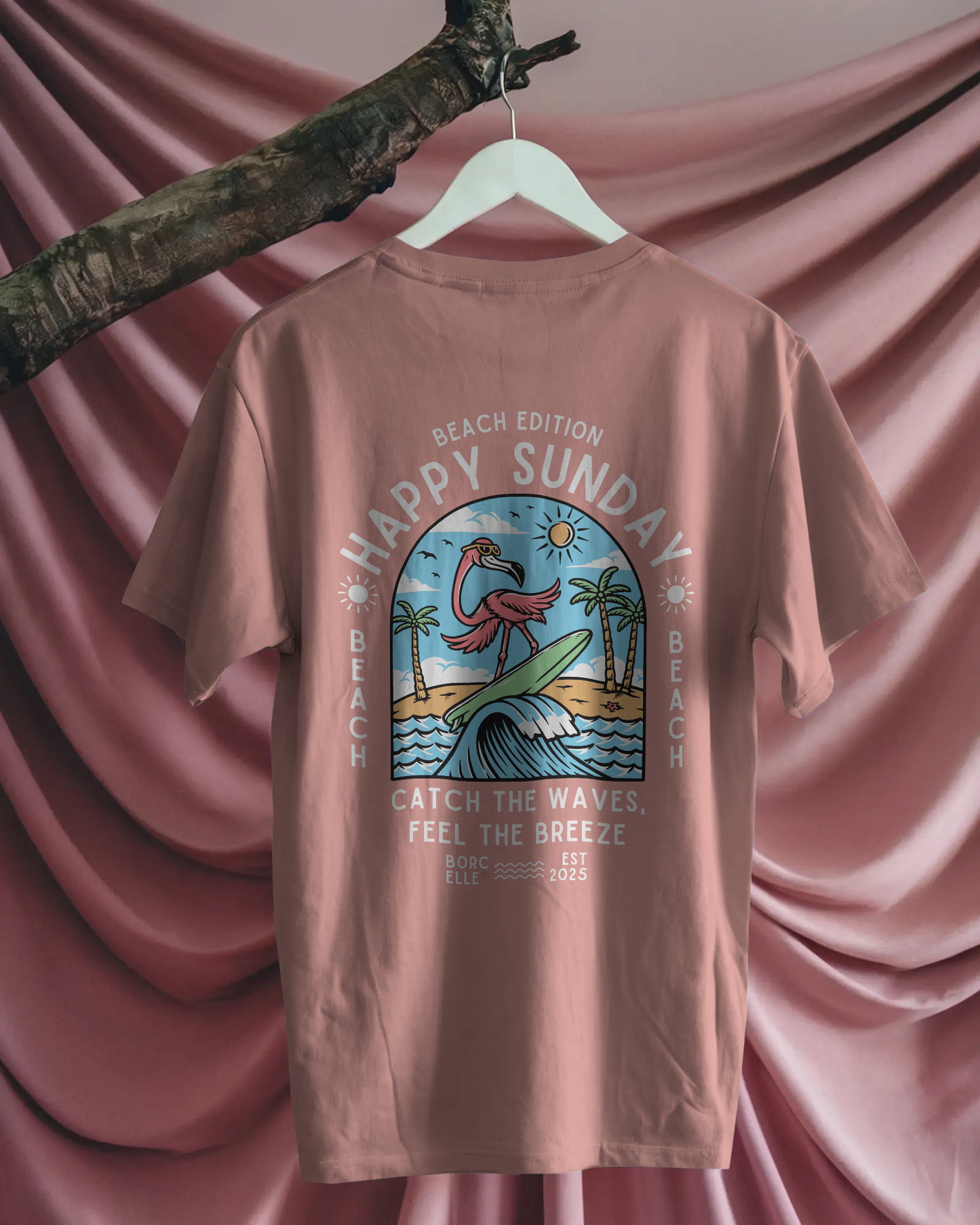 Men Classic Crew T-Shirt - Happy Sunday