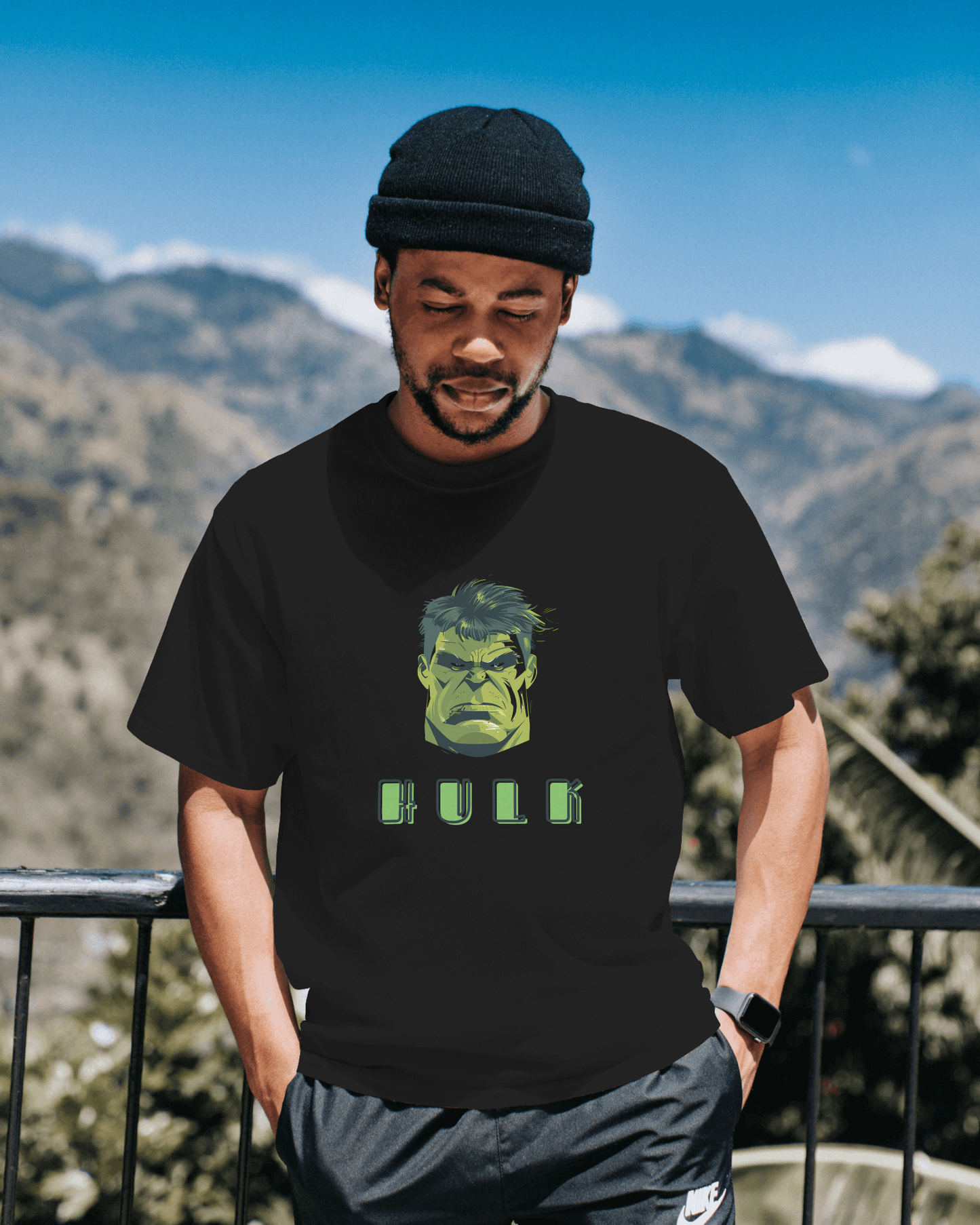 Men Basic T-Shirt - Hulk
