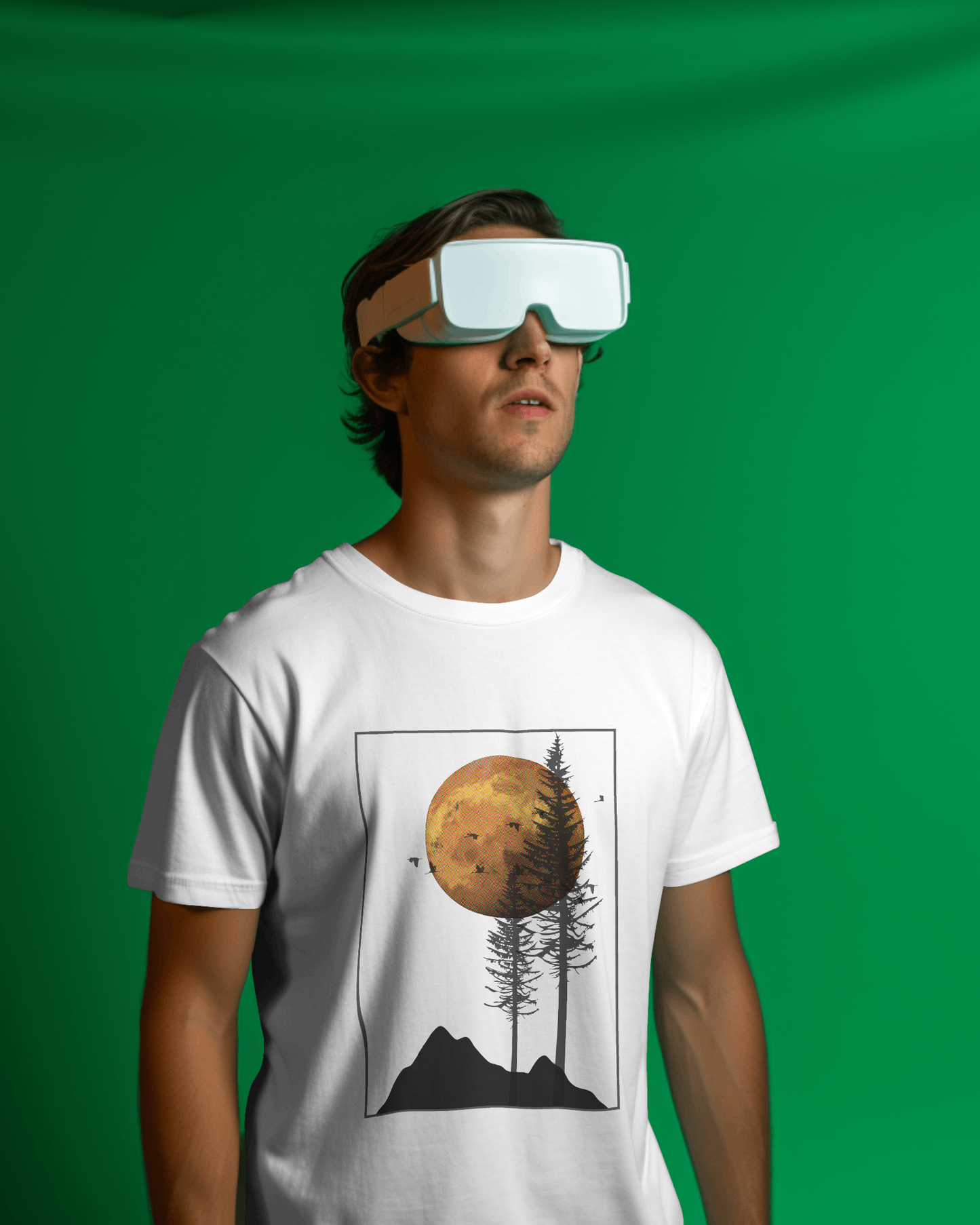 Men Basic T-Shirt - Sceneic View