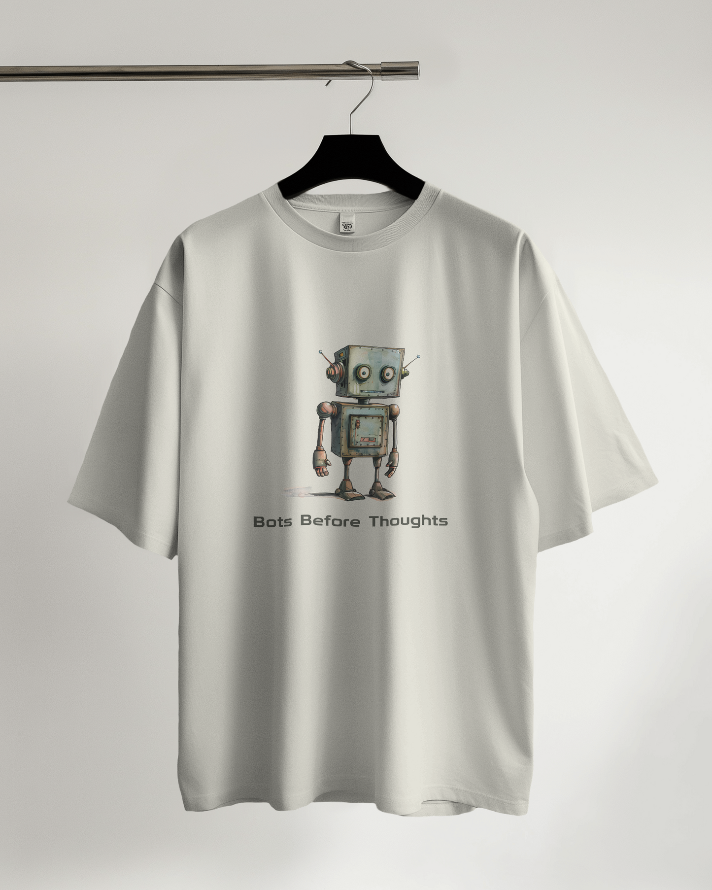 Unisex Oversized Classic T-Shirt - Bots Before Thoughts
