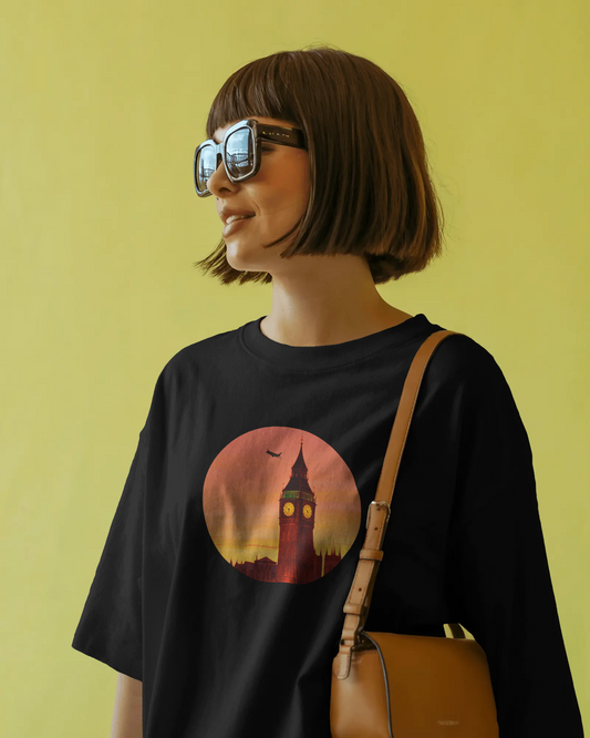 Unisex Oversized Classic T-Shirt - Clock Tower