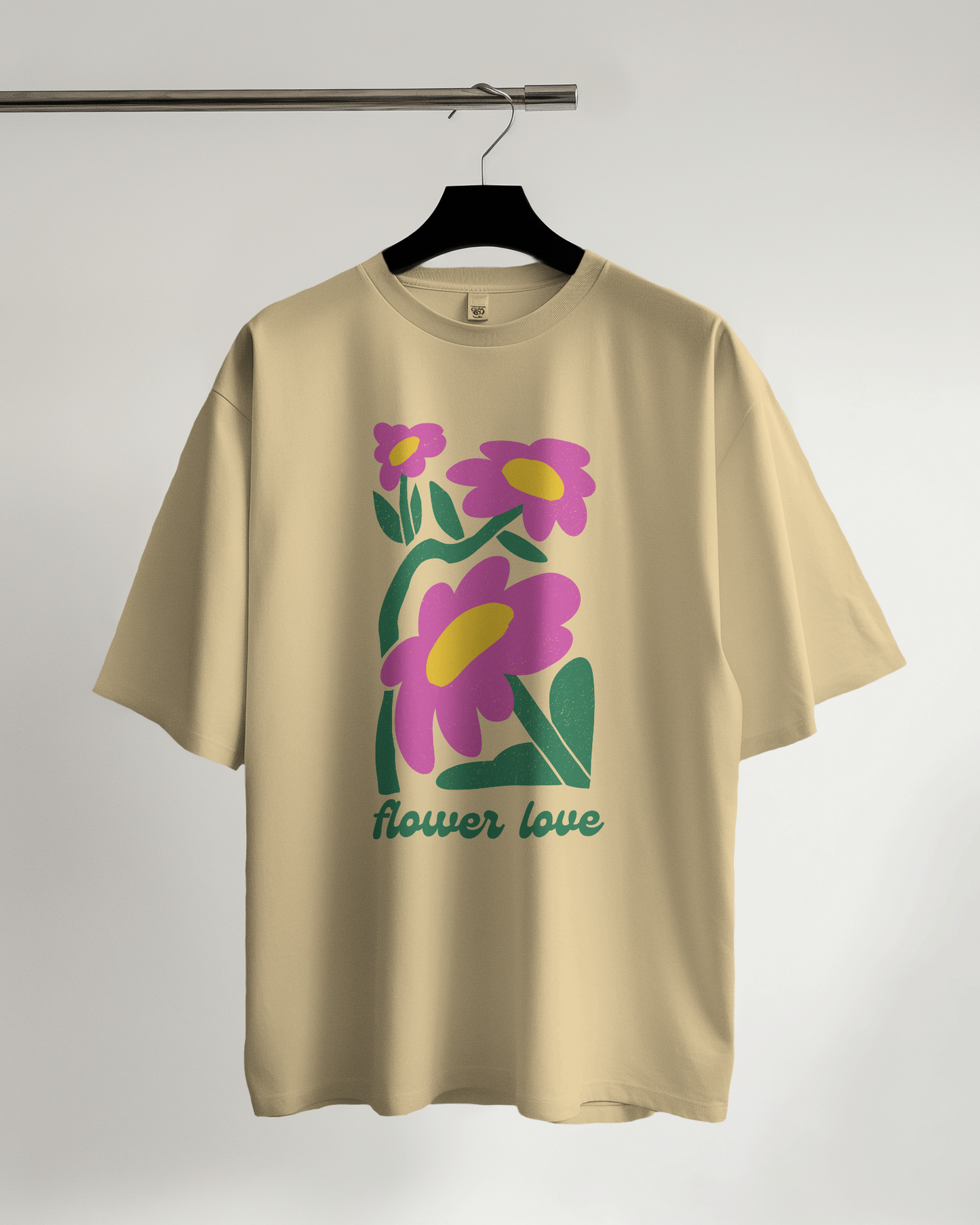 Unisex Oversized Standard T-Shirt - Flower Love