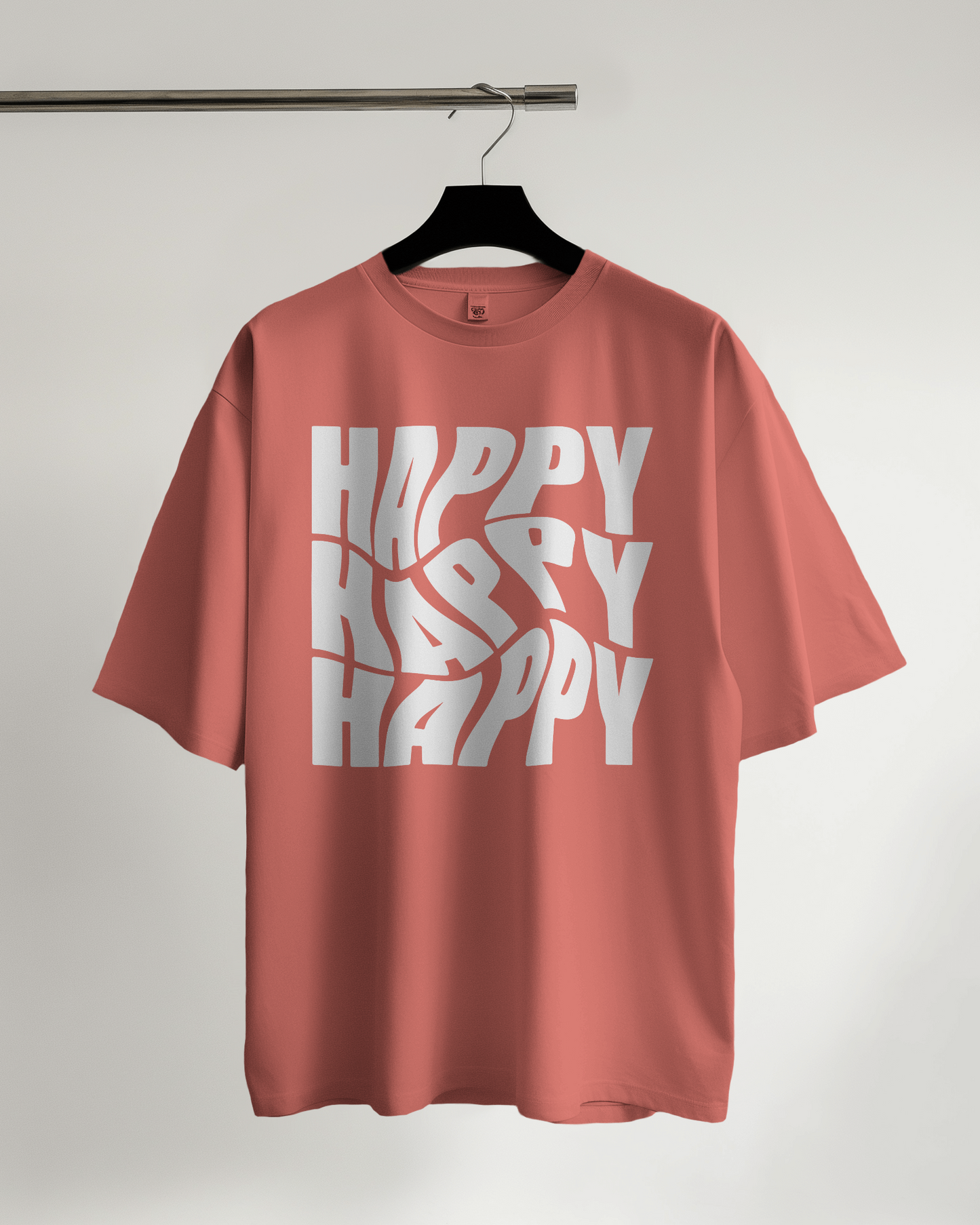 Unisex Oversized Classic T-Shirt - HAPPY