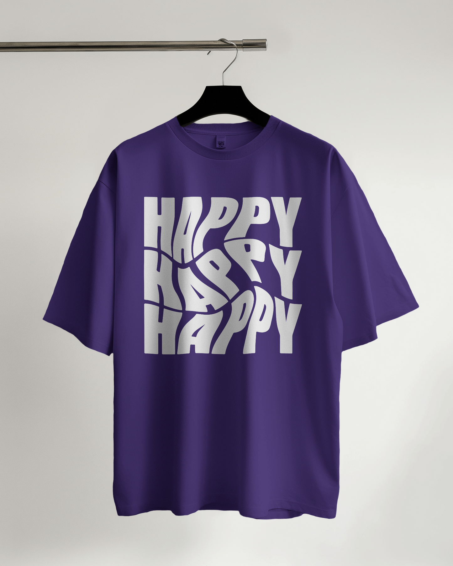 Unisex Oversized Classic T-Shirt - HAPPY