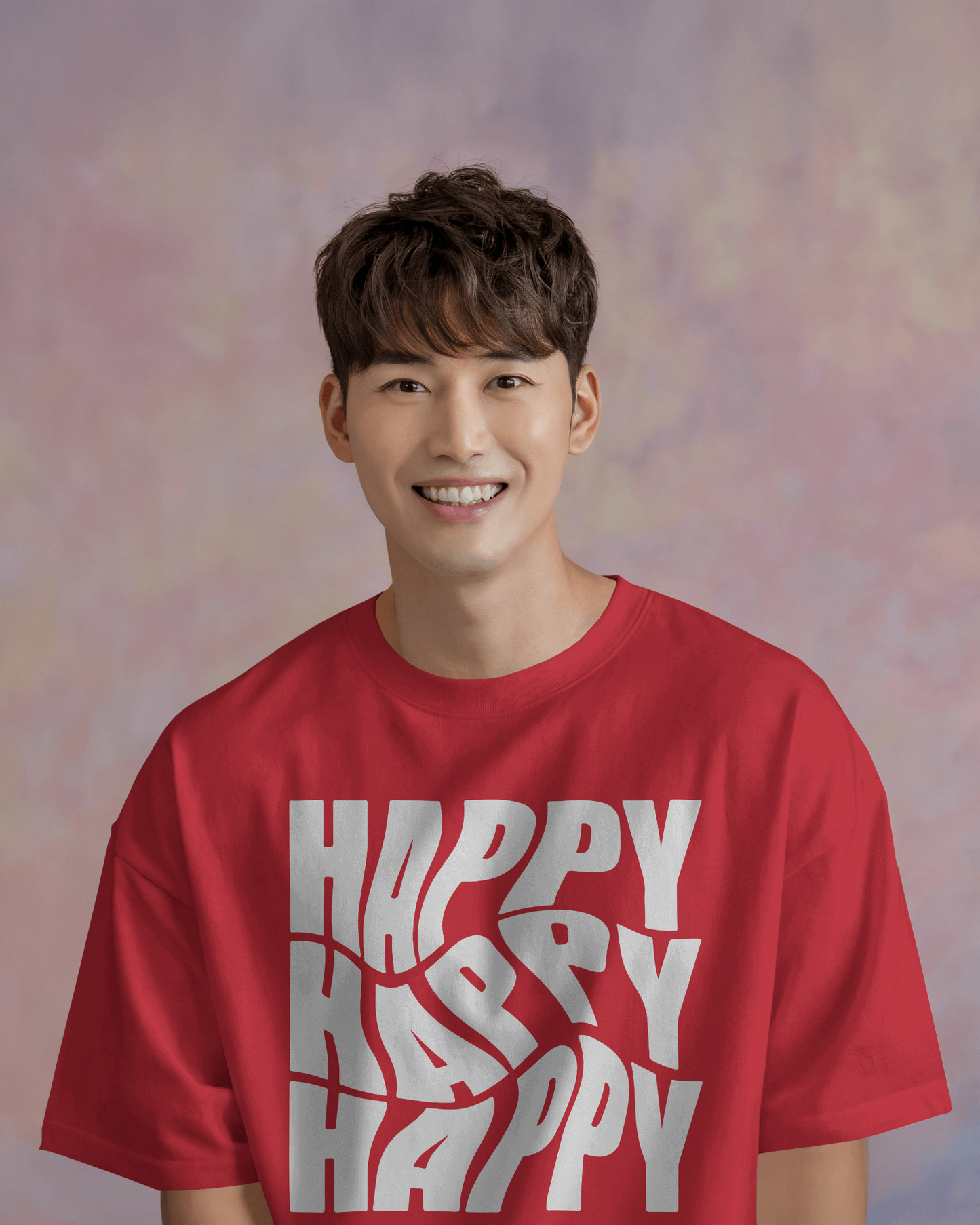 Unisex Oversized Classic T-Shirt - HAPPY