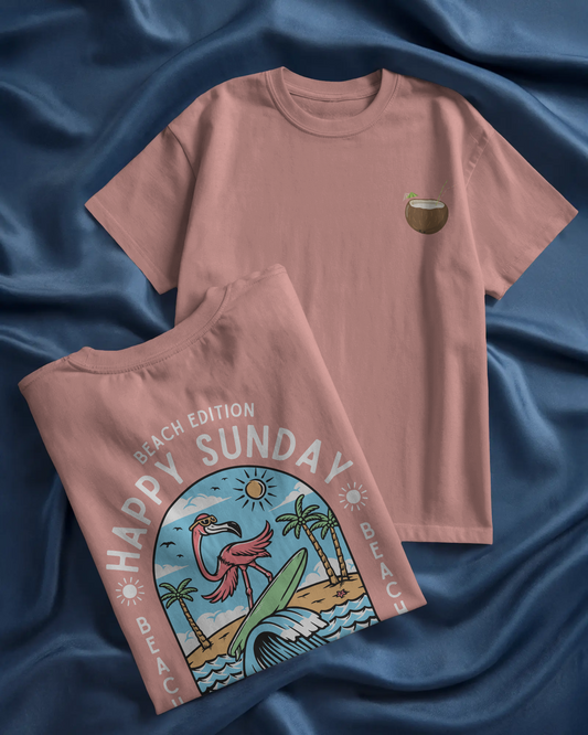 Women Classic Crew T-Shirt - Happy Sunday