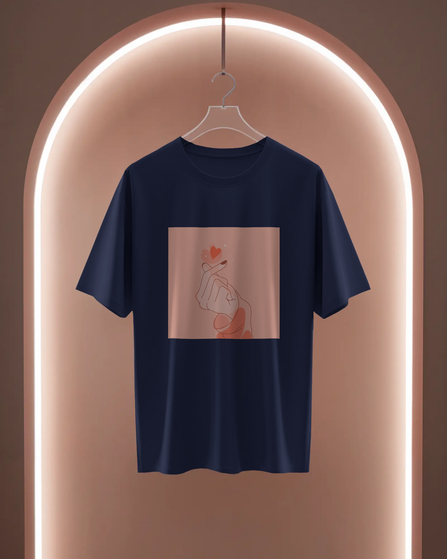 Women Basic T-Shirt - Korean Heart