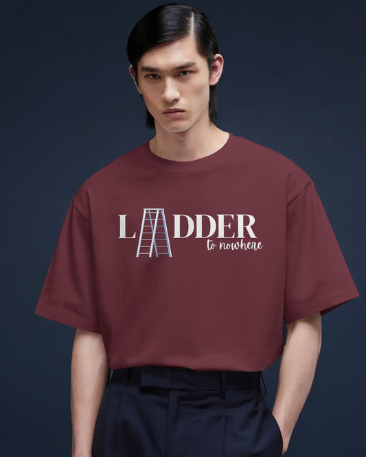 Unisex Oversized Classic T-Shirt - Ladder to nowhere