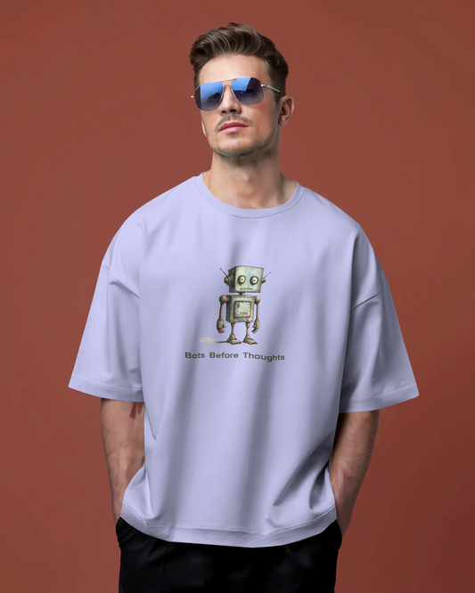 Unisex Oversized Classic T-Shirt - Bots Before Thoughts