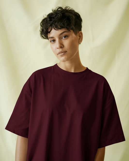 Unisex Oversized Classic T-Shirt - Maroon