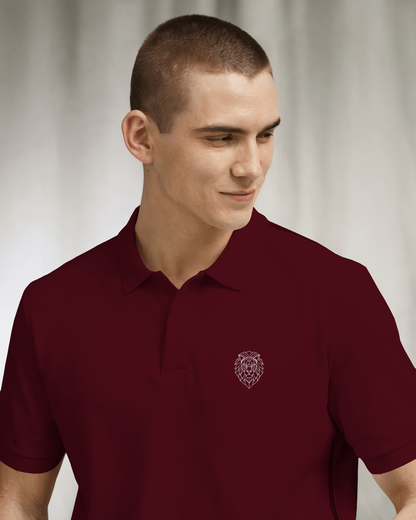Men's Polo - White Lion