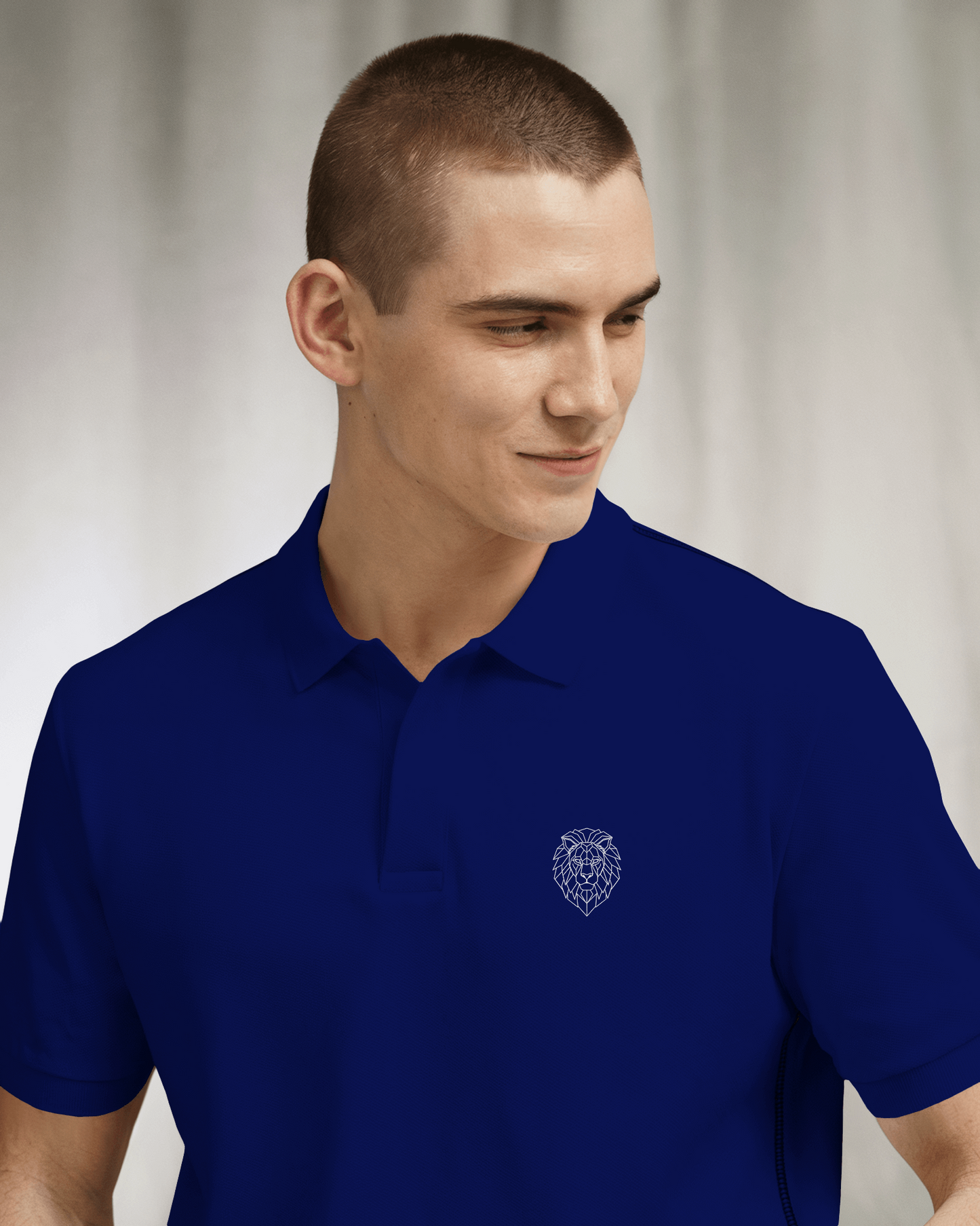 Men's Polo - White Lion