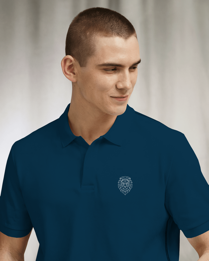 Men's Polo - White Lion