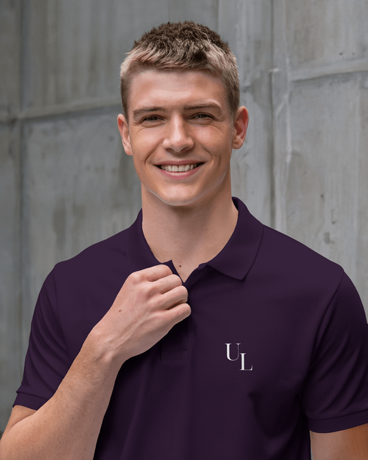 Men Polo Purple
