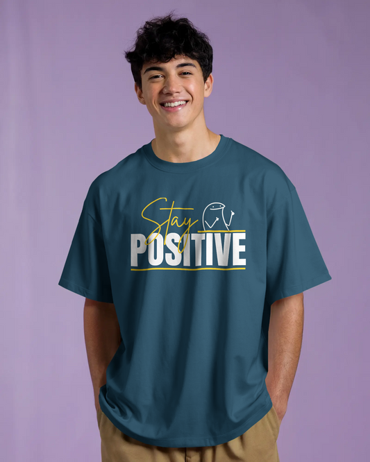 Unisex Oversized Classic T-Shirt - Stay Positive