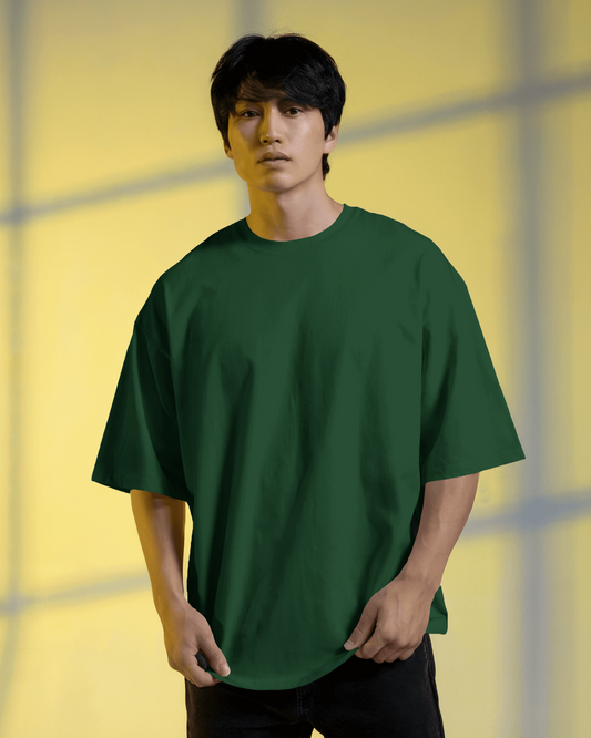 Unisex Oversized Classic T-Shirt - Bottle Green