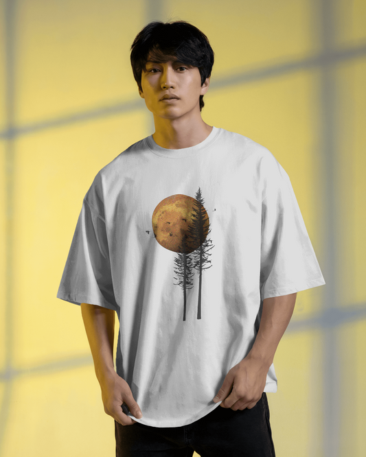 Unisex Oversized Classic T-Shirt - Forest Scene