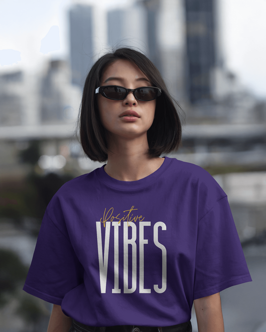 Unisex Oversized Classic T-Shirt - Positive Vibes