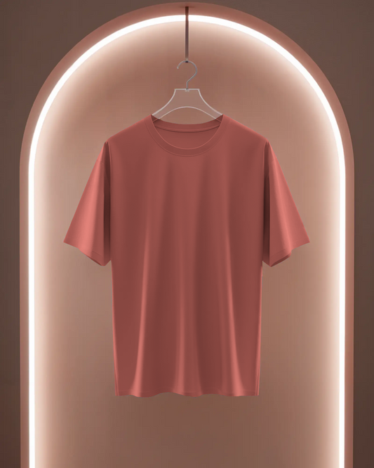 Women Classic Crew T-Shirt Coral