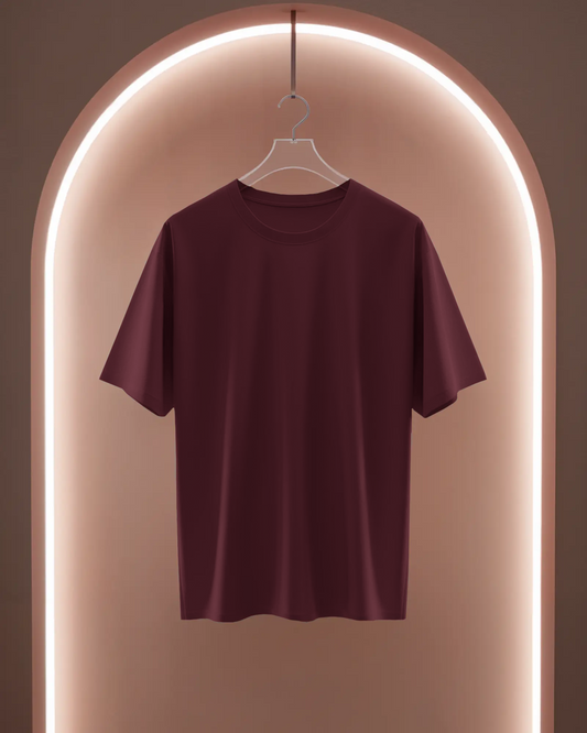 Women Classic Crew T-Shirt Maroon