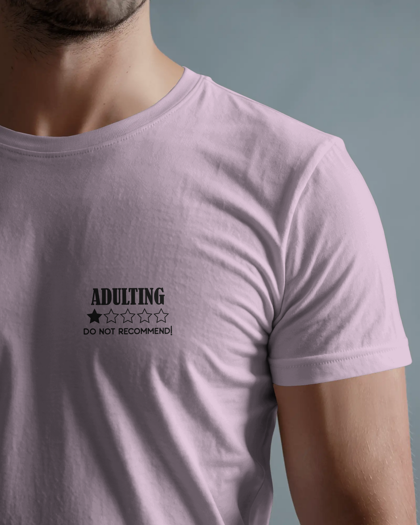 Men Classic Crew T-Shirt - Adulting