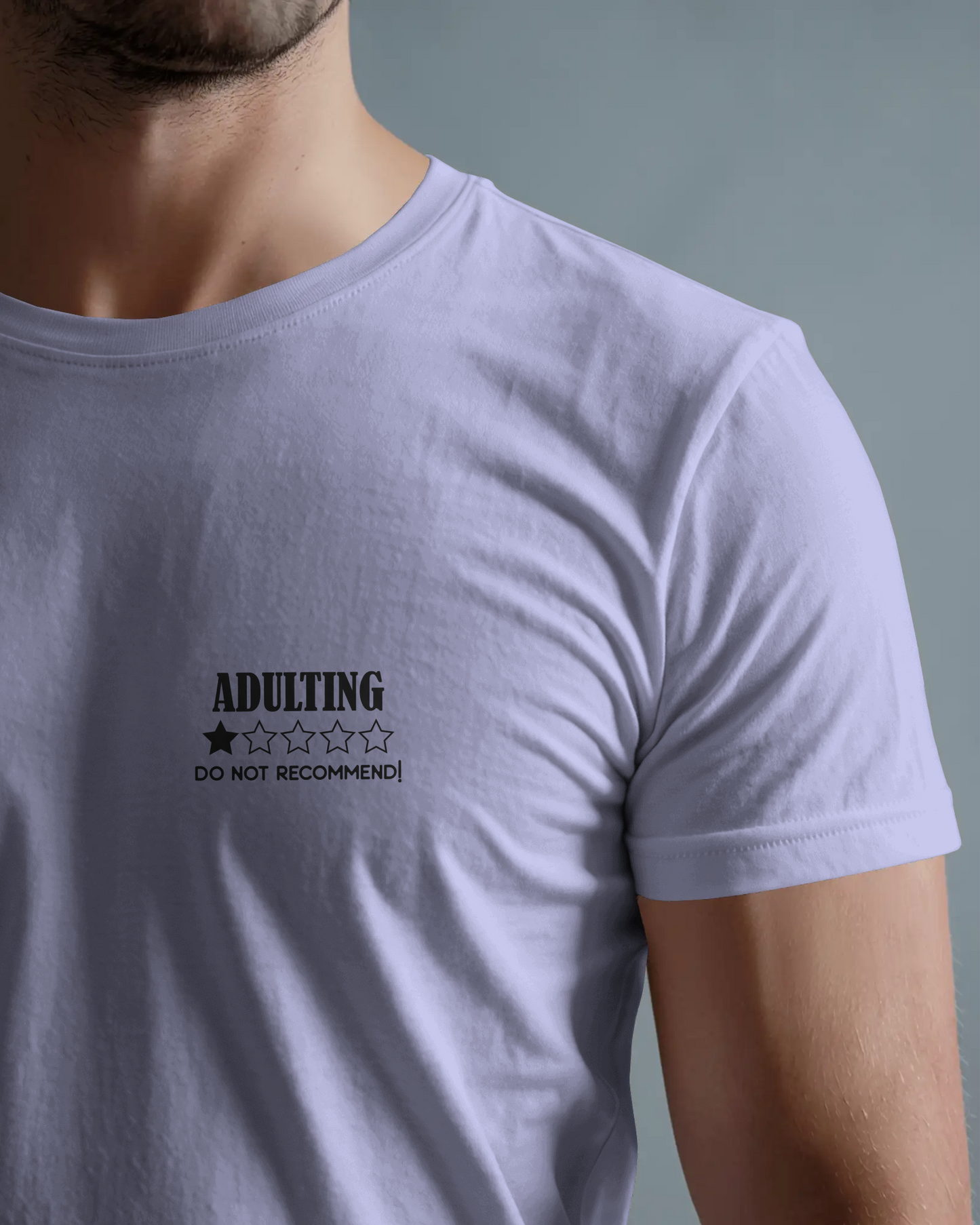 Men Classic Crew T-Shirt - Adulting