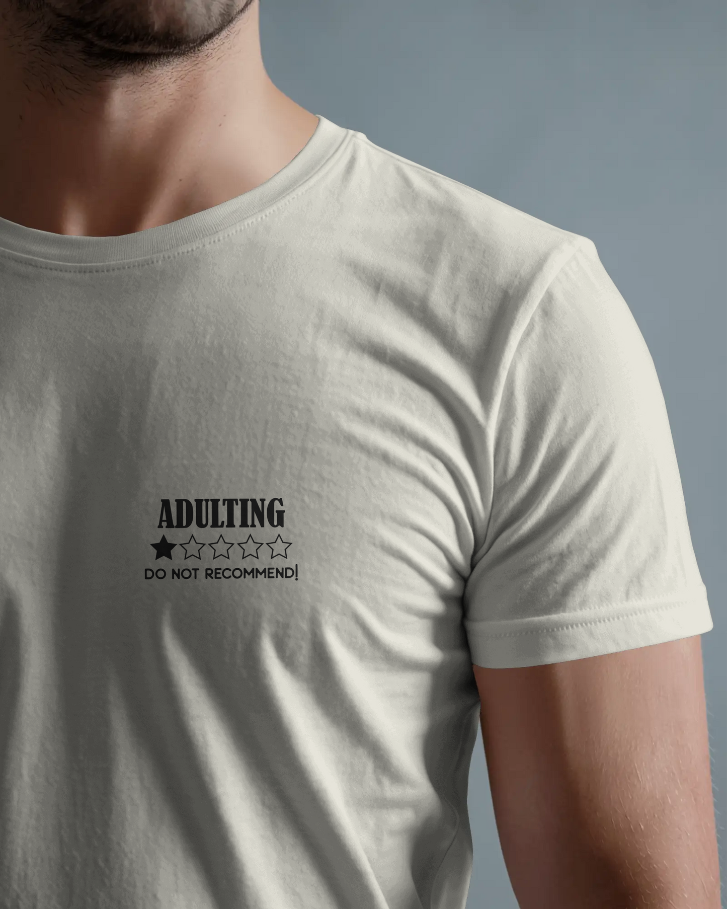 Men Classic Crew T-Shirt - Adulting