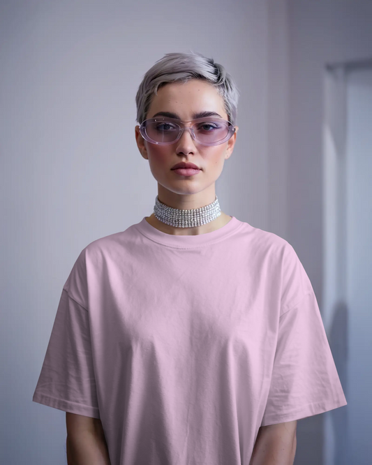 Unisex Oversized Classic T-Shirt - Baby Pink