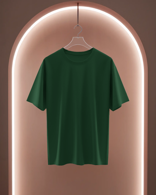 Women Classic Crew T-Shirt Bottle Green