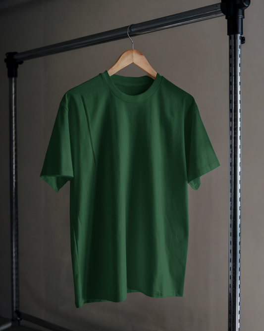 Men Classic Crew T-Shirt Bottle Green